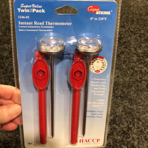 Instant Read Thermometer. Twin Pack.  Two. New in Package. - Picture 1 of 11